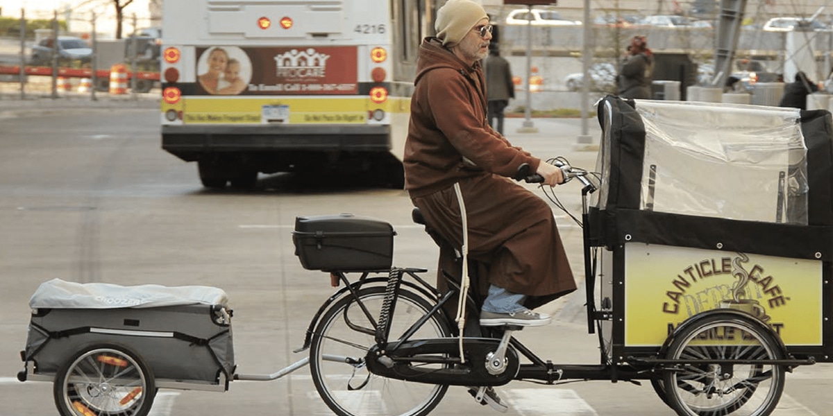 Brother Al on his bike