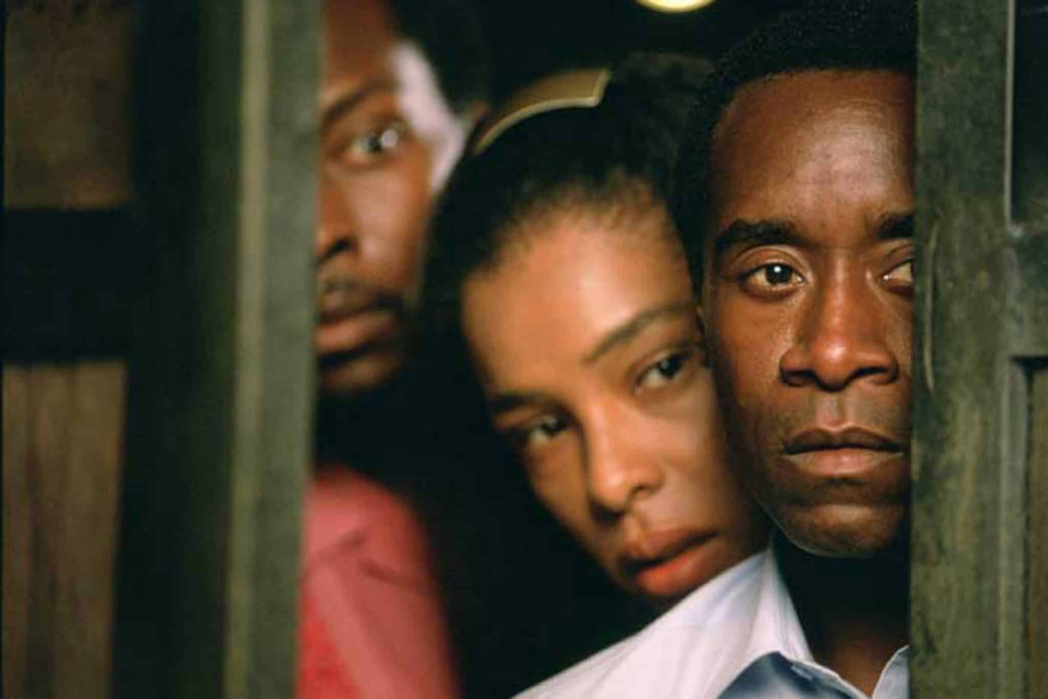 Don Cheadle stars in a scene from the movie "Hotel Rwanda." The USCCB Office for Film & Broadcasting classification is A-III -- adults. The Motion Picture Association of America rating is PG-13 -- parents are strongly cautioned. Some material may be inappropriate for children under 13. (CNS photo from United Artists) (Oct. 19, 2009) See MEDIA NOTEBOOK Oct. 19, 2009.