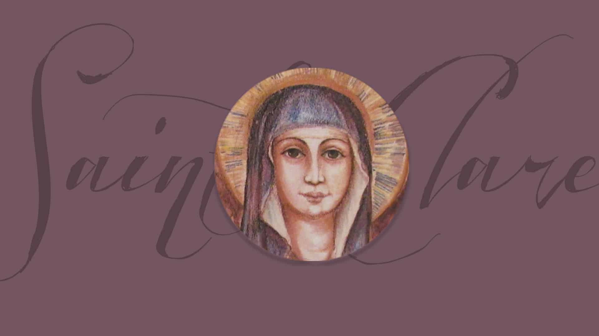 St. Clare of Assisi illustration