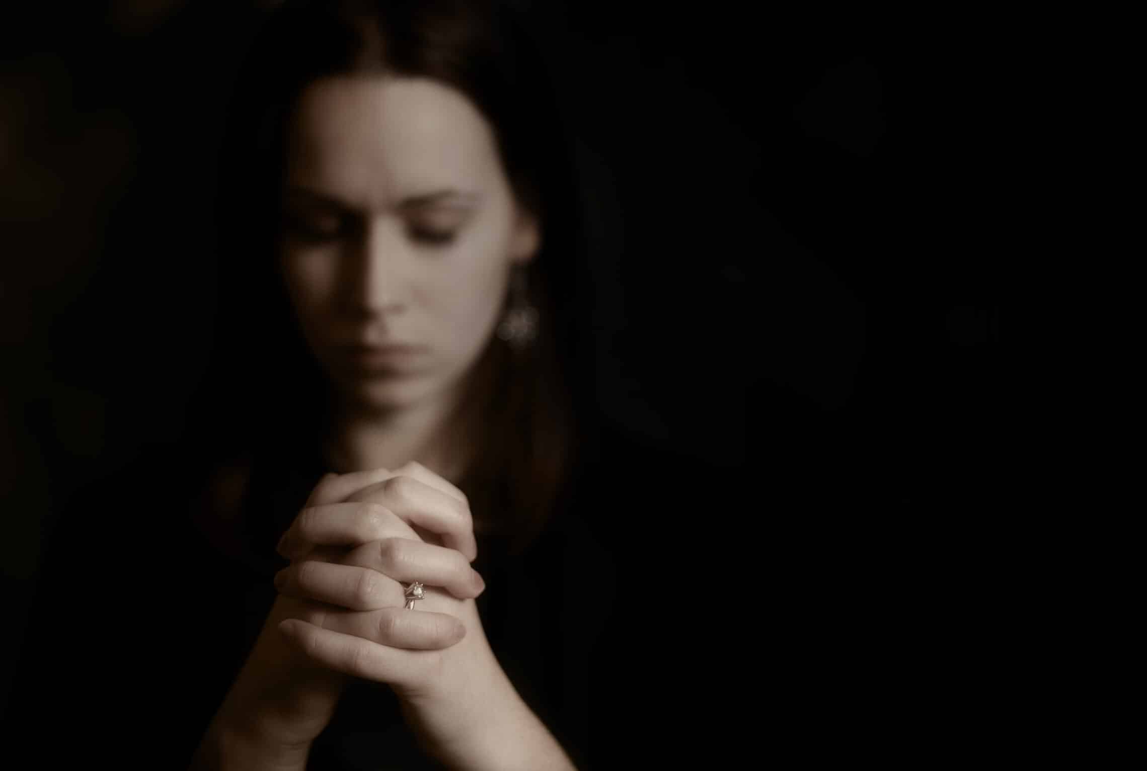 Woman praying