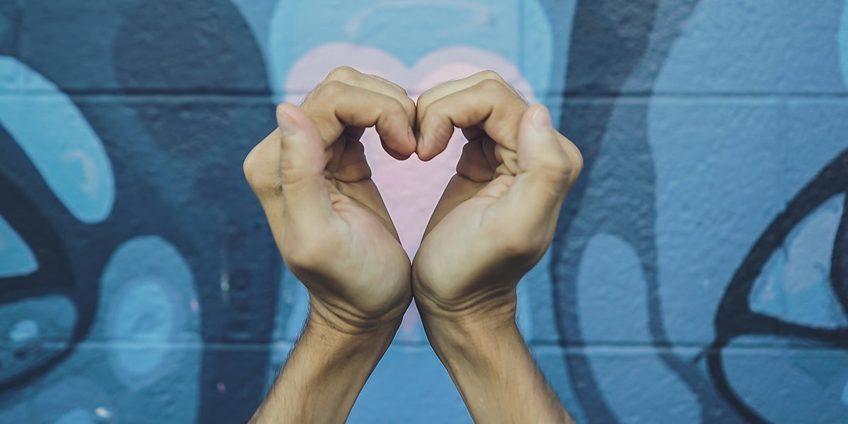 Hands forming the heart symbol