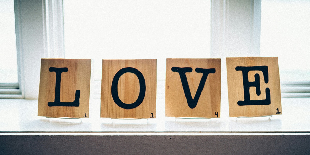 Letters spelling the word Love