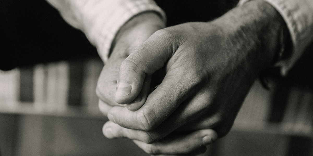 folded hands praying