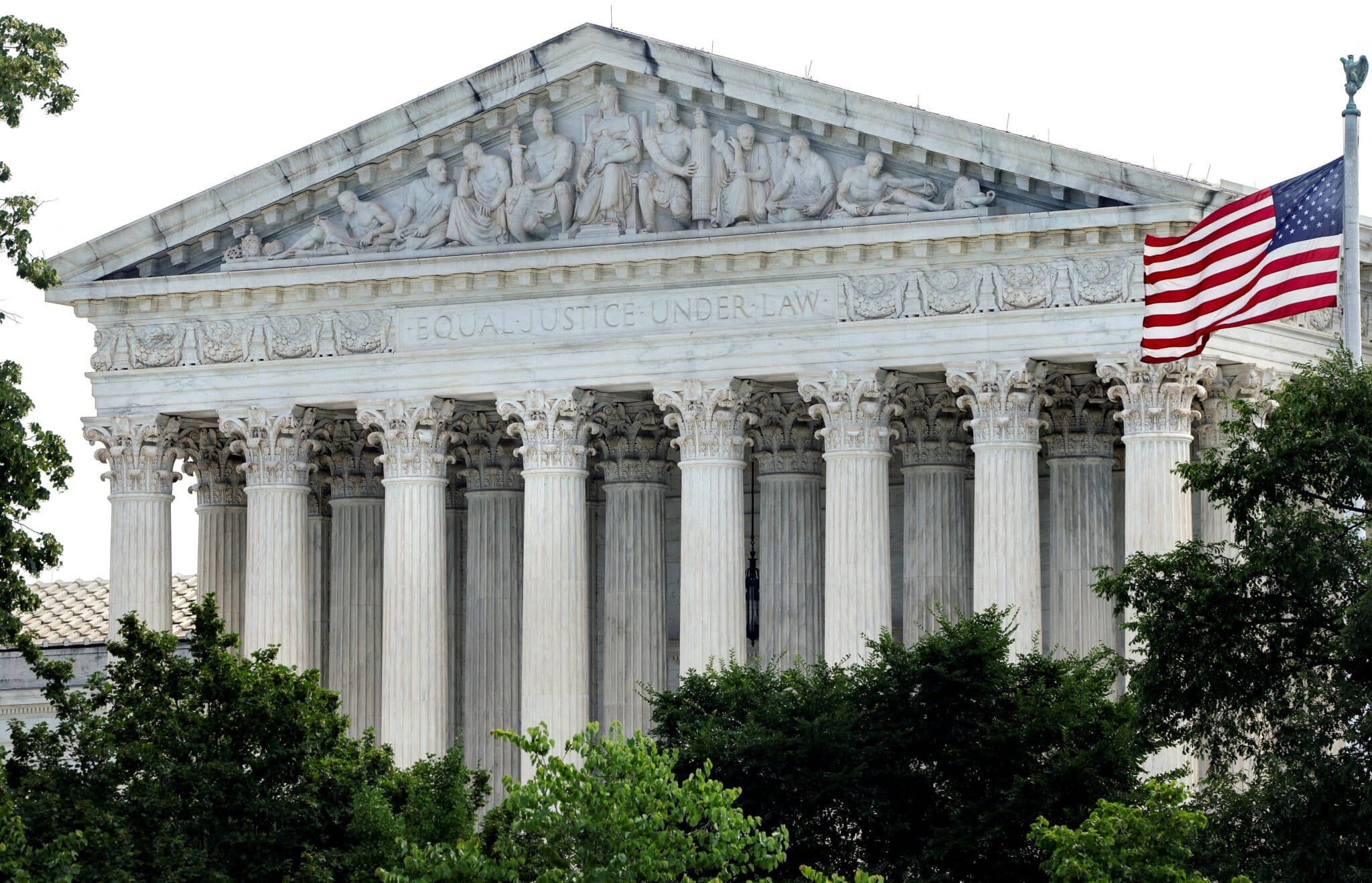 The U.S. Supreme Court building in Washington is seen June 17, 2024. The Supreme Court on June 27, 2024, dismissed a case concerning emergency abortions in Idaho, sending the case back to lower courts without resolving the central question about conflicting state and federal laws. (OSV News photo/Evelyn Hockstein, Reuters)