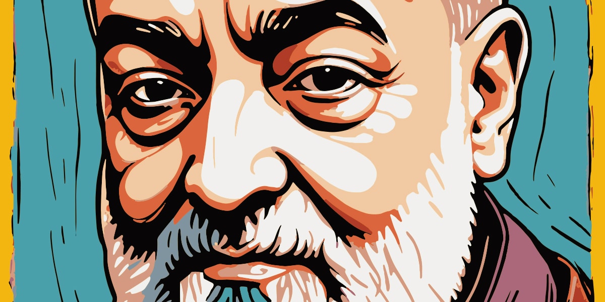 Illustration of St. Padre Pio