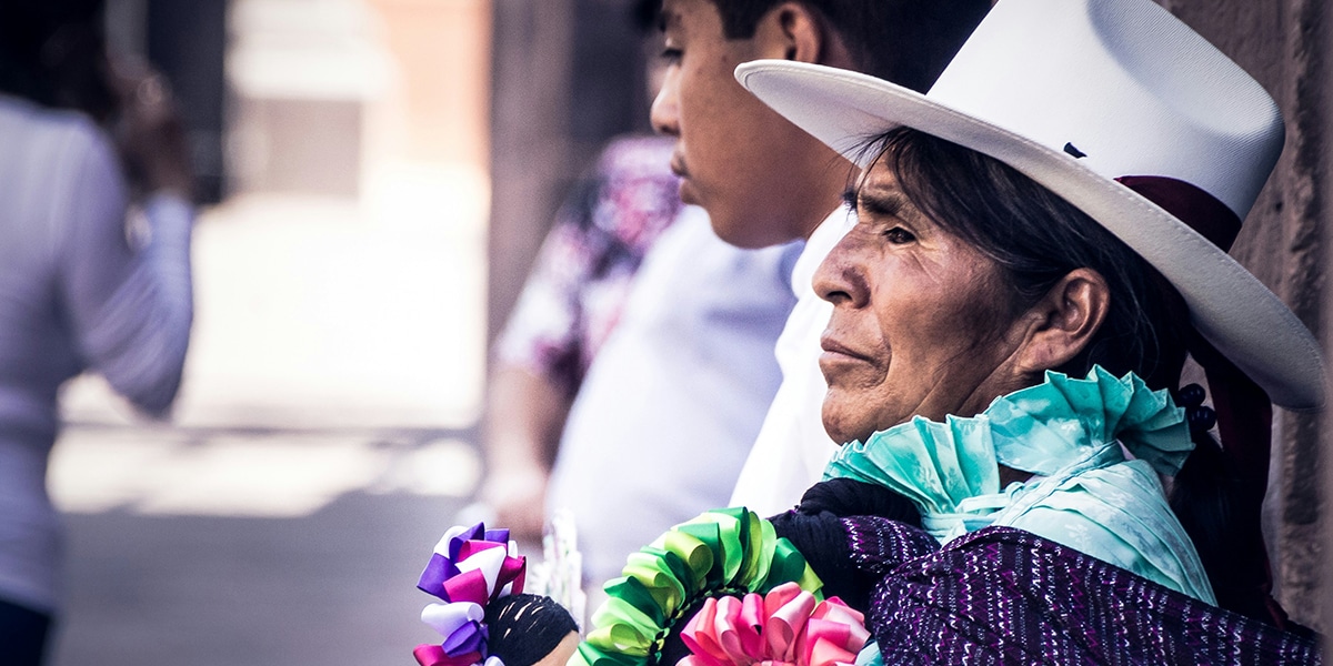 Aztec woman from Mexico