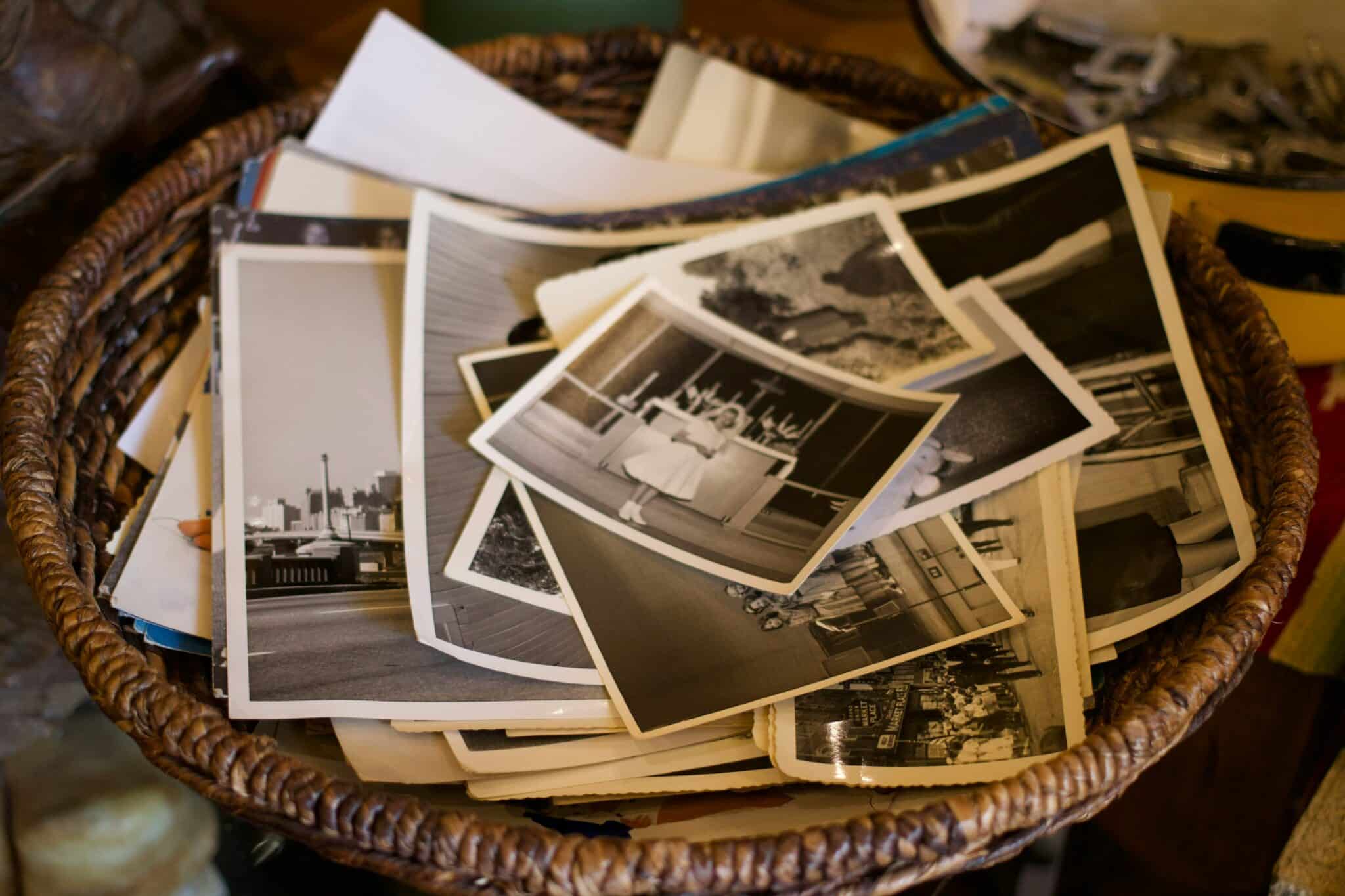 old basket of photos | Photo by Nicole Cavelli on Unsplash