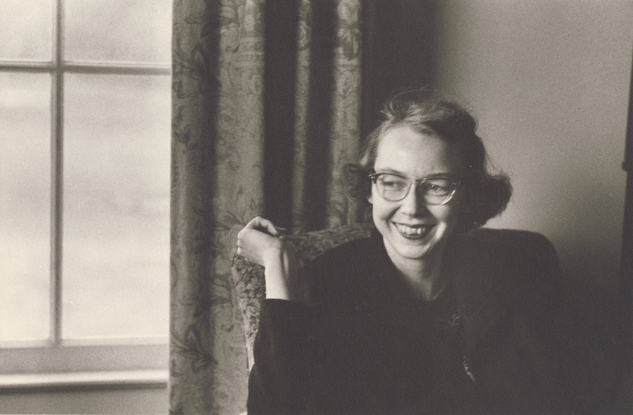 Catholic writer Flannery O'Connor is seen in an undated photo. From March 21-23, 2025, a museum in Savannah, Ga., dedicated to her literary genius and fascinating personality is celebrating the centennial of her birth with socials, specialty tours, author talks and a live band, culminating in an annual birthday party event that will include vendors, games and an O'Connor look-alike contest. (OSV News photo/courtesy 11th Street Lot)