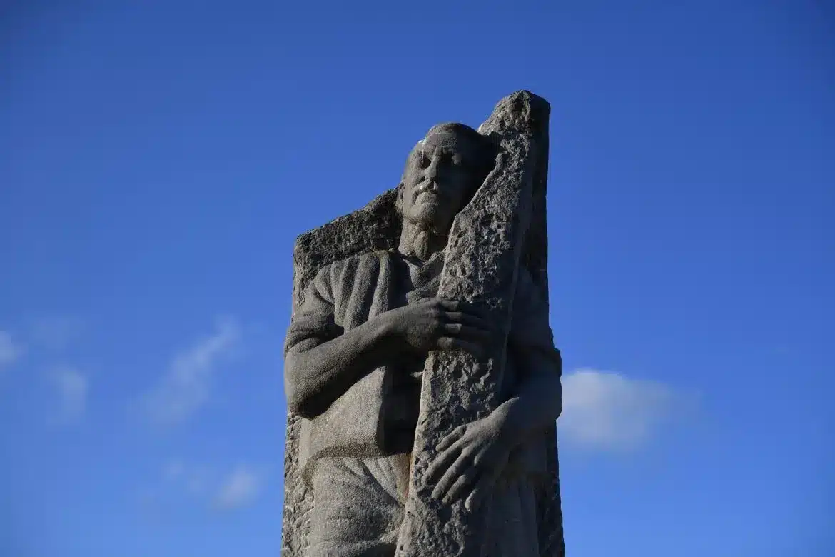 A statue of Irish-born Matt Talbot, declared "venerable" by Pope Paul VI, is seen in Dublin Aug. 24, 2018. The 100th anniversary of Talbot's death is June 7. (CNS photo/Clodagh Kilcoyne, Reuters)